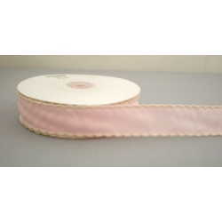 Lt. Pink Scalloped Edge 1" 25y.
